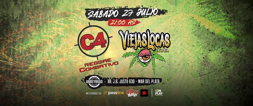 Música | C4 Reggae Combativo y VL x Fachi y Abel en Mar del Plata