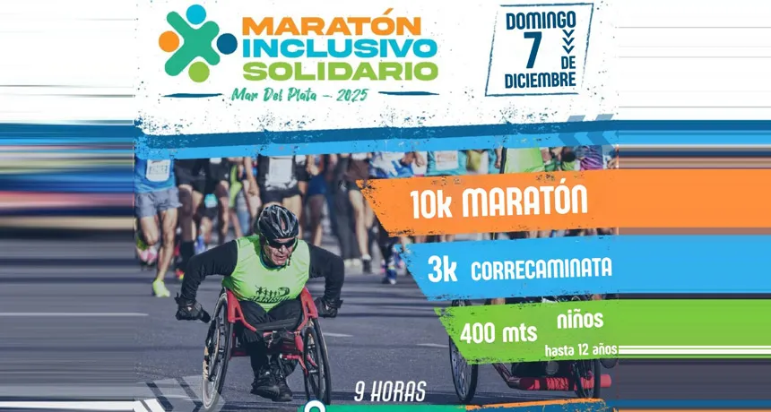 Maratón Inclusivo Solidario MdP 2025 | Punto Mar del Plata