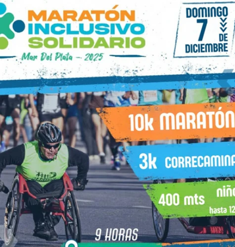 Deportes. Maratón Inclusivo Solidario MdP 2025 | Punto Mar del Plata