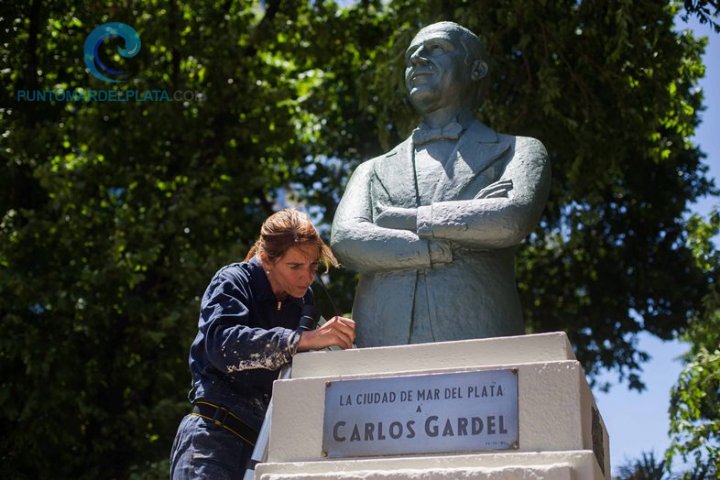 Puesta en valor del monumento a Carlos Gardel | 